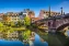 Scenic View at a medieval bridge in the center of Nuremberg