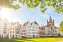 View at old town houses in Cologne near the Rhien River